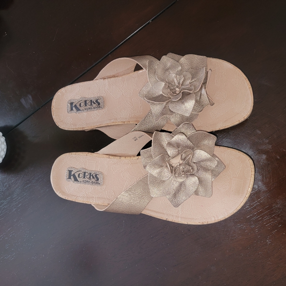 New Korks by Kork-Ease Thong Flip flop leather